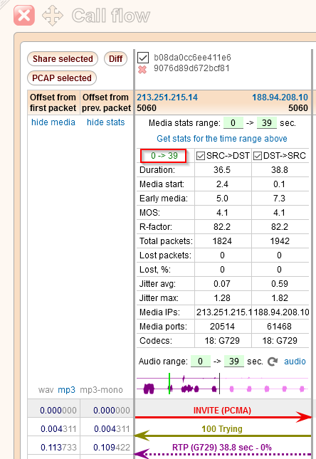 5gVision Release notes, Media ranges 3